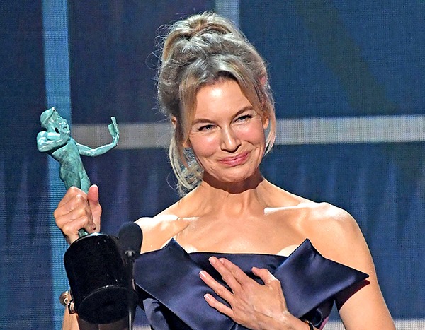 Renée Zellweger Gives Tom Cruise a Sweet Shout-Out After Winning 2020 SAG Award